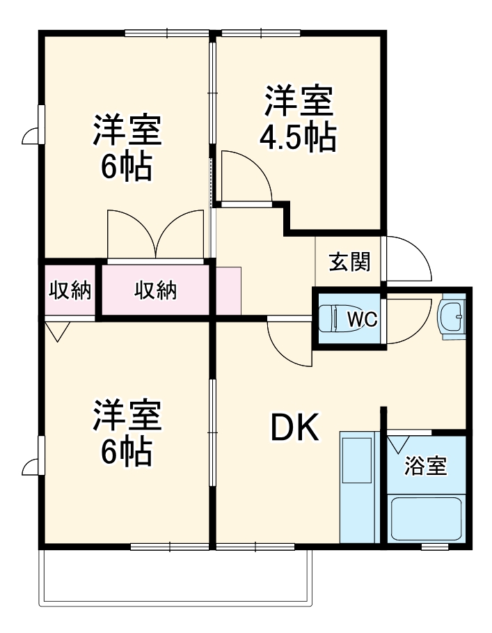 ヴィラパストラルＢの間取り