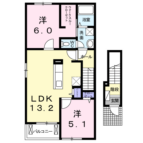 エクセル メゾンAの間取り