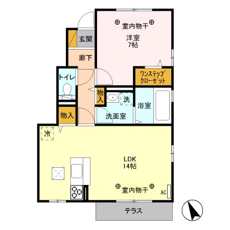 アンソレイユの間取り