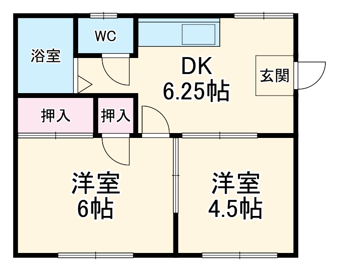 第2セントラルハイツの間取り