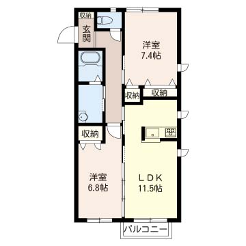 アルタイルの間取り