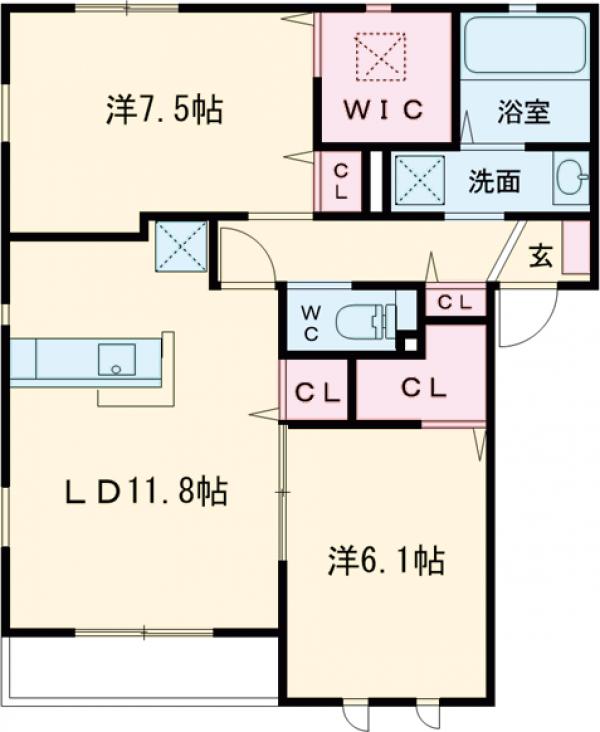 ジャルダン・デ・プレの間取り