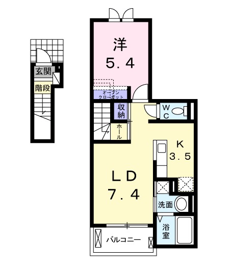 ラ・ベレッツァの間取り