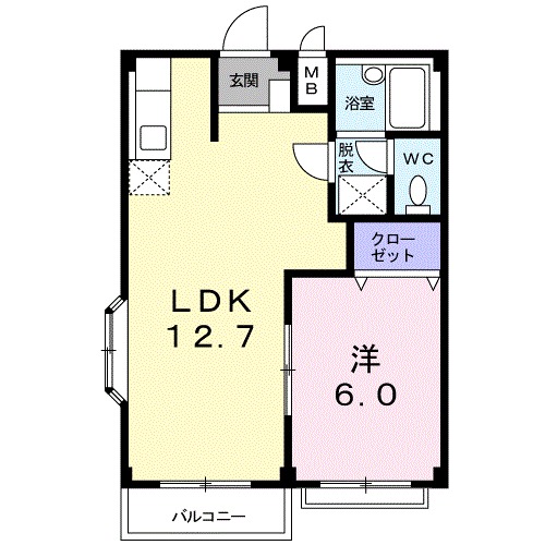 エルディム高橋の間取り
