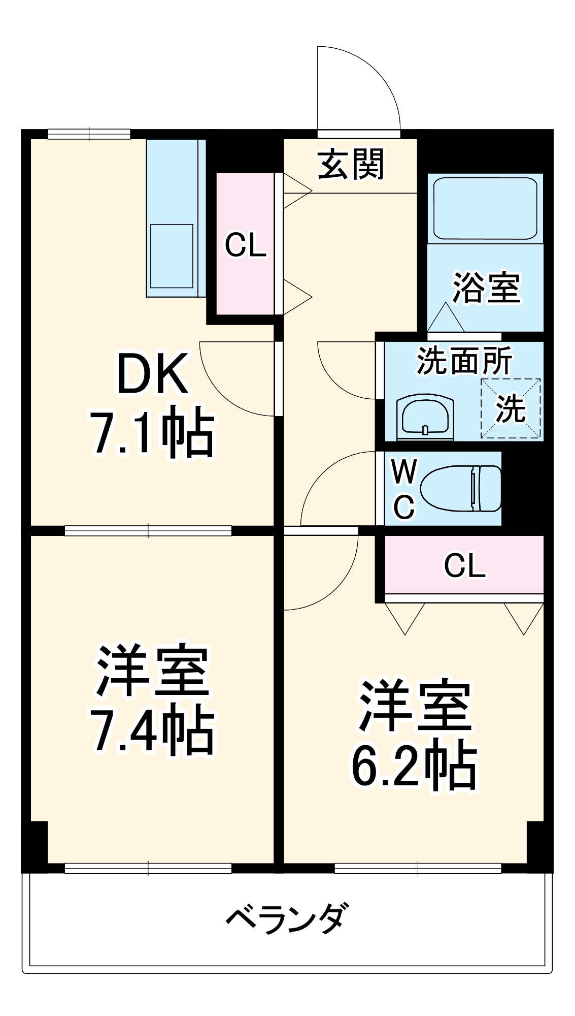 SOLE城山の間取り
