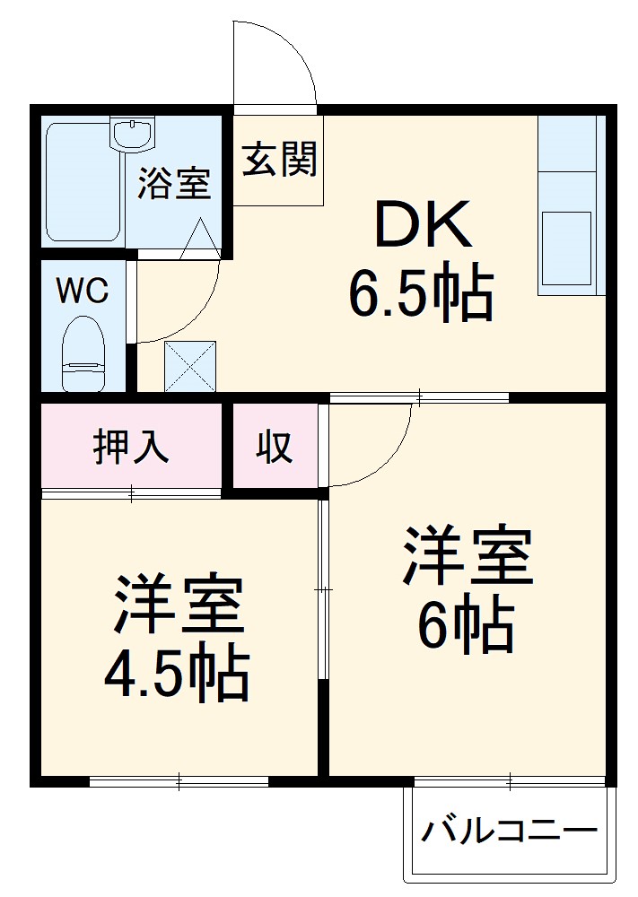タウニィ浅間Aの間取り