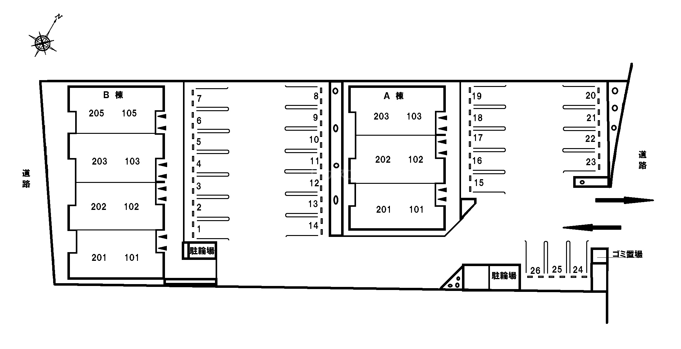2/8 駐車場
