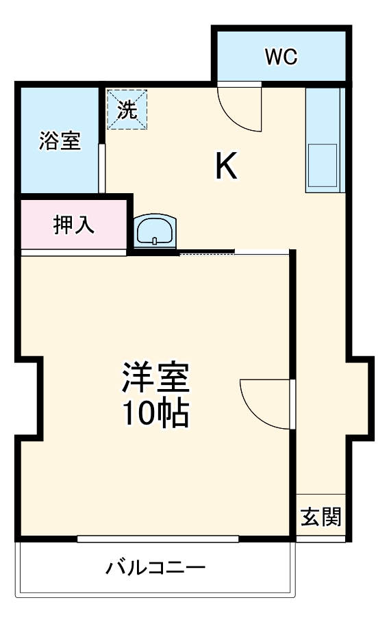マンション港の間取り