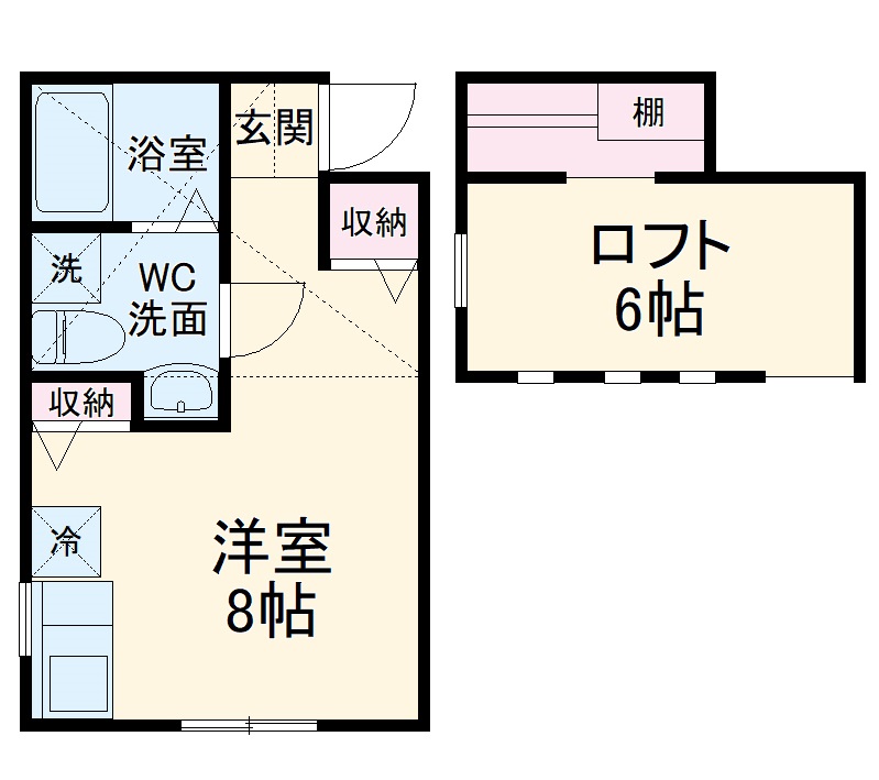 プリマ十六番館の間取り