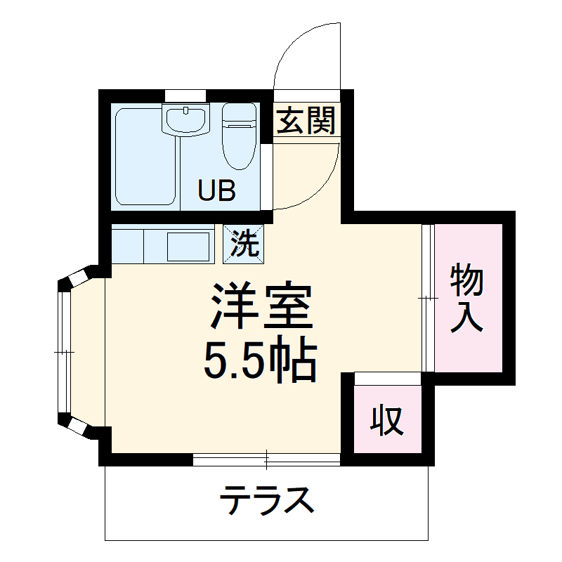 コーポＳの間取り