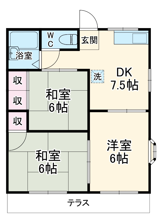 グリーンハイツの間取り