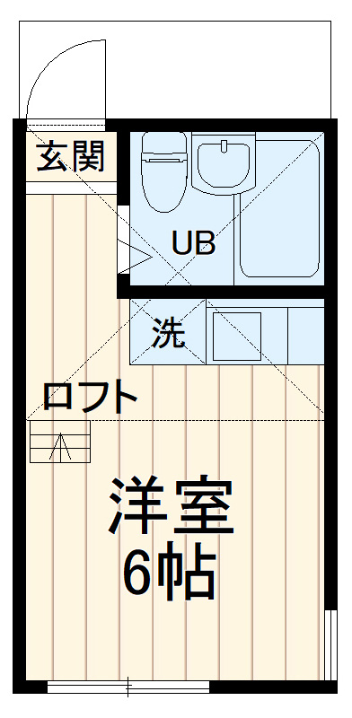 ユナイト衣笠ジョルジェットの間取り