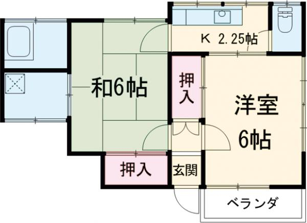 ブルーシエル上町の間取り