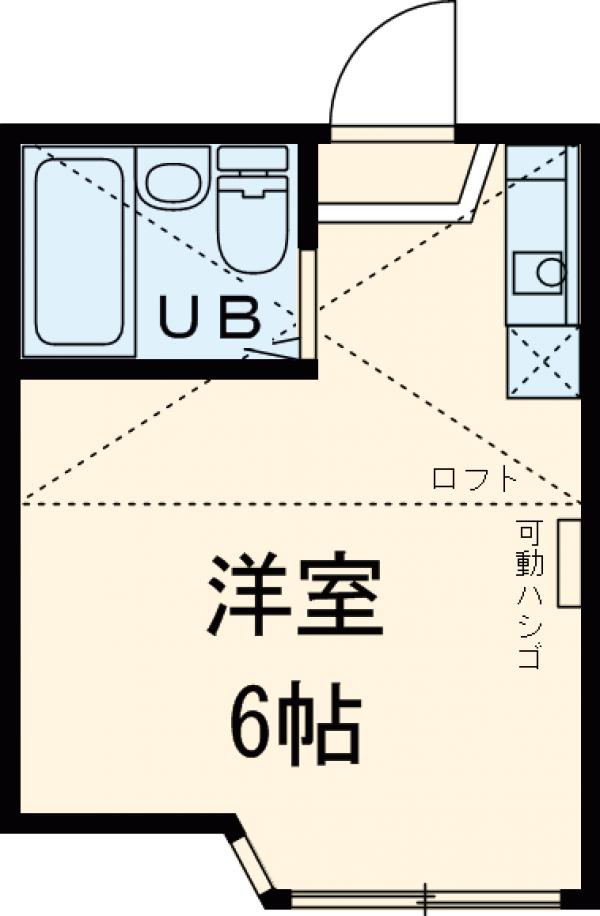 ユナイト上町ヘルマンミュラーの間取り