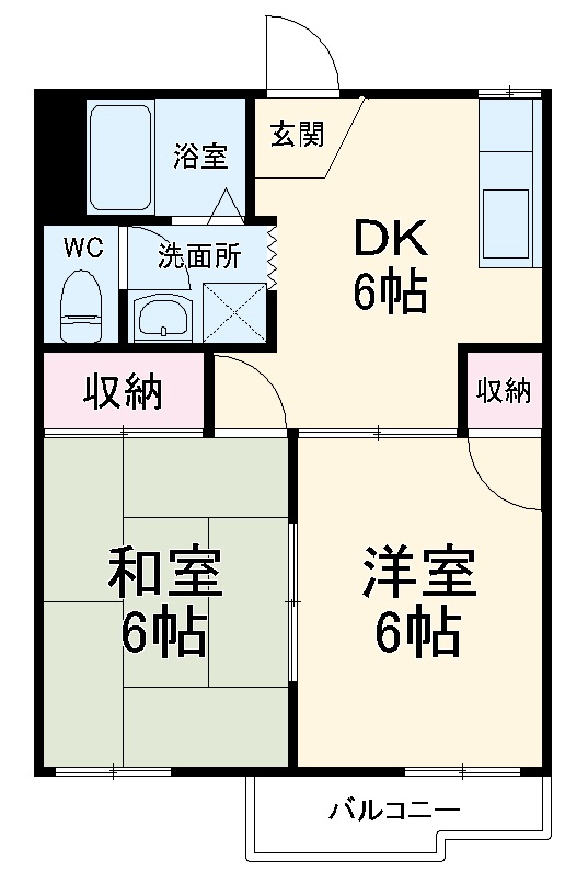 サンヒルズ辰巳の間取り