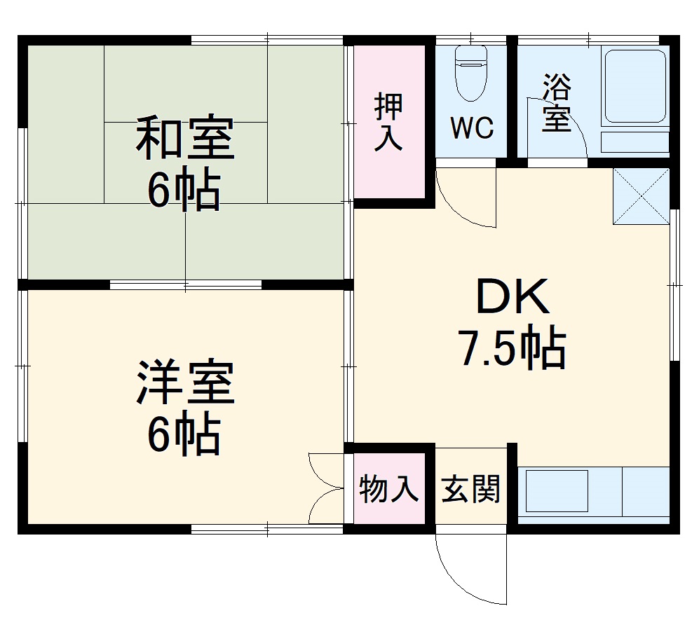 名倉荘の間取り