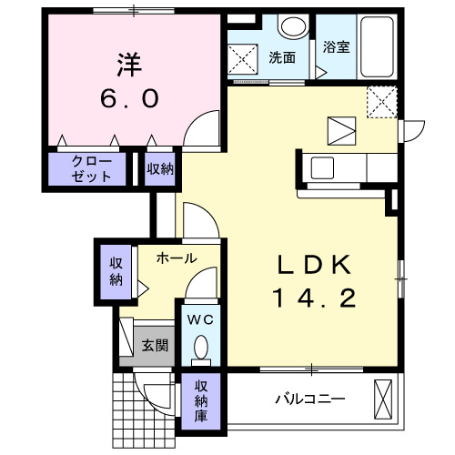 アジュールⅡの間取り