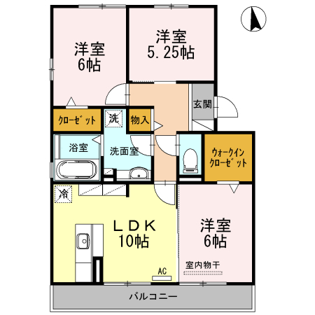 サンビスタ末広の間取り