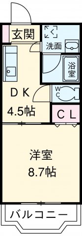 馬見塚町の完工年月(2003年1月)築の賃貸マンションの間取り