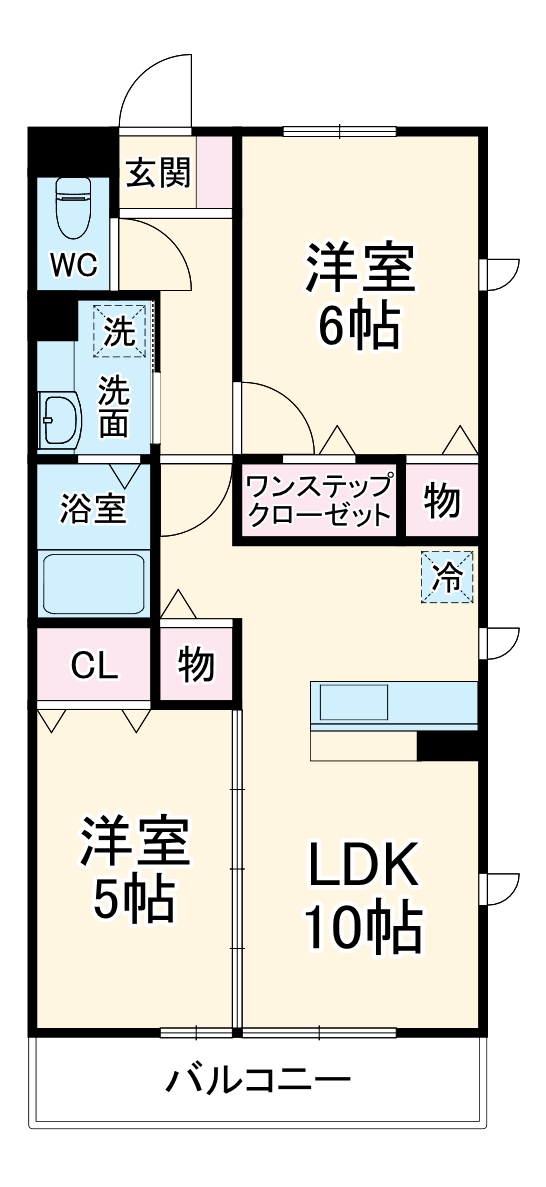ウェスト・アンソレイユの間取り