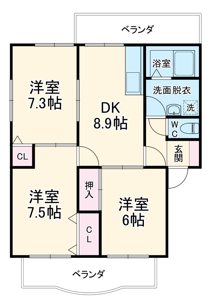 ハイツスズコマの間取り