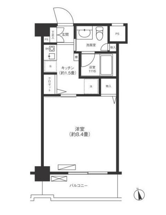 イトーピア仲町台の間取り