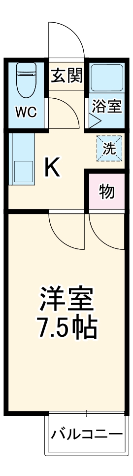 エクシブ浅野の間取り