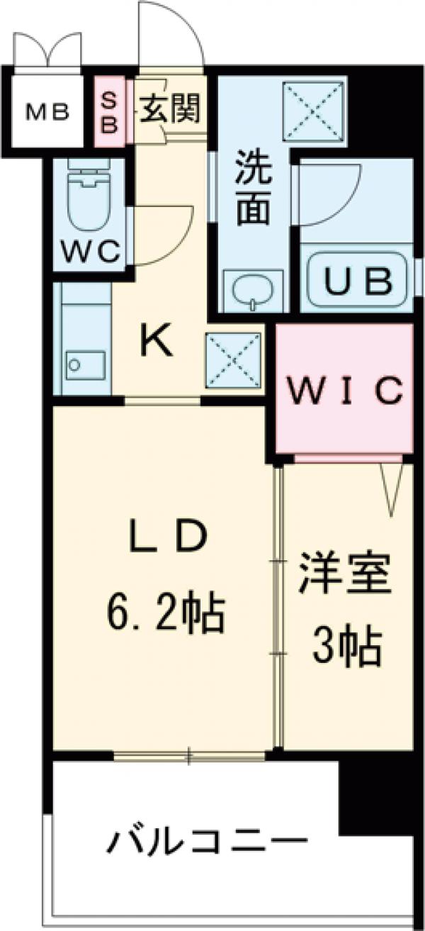 エンクレスト県庁前の間取り