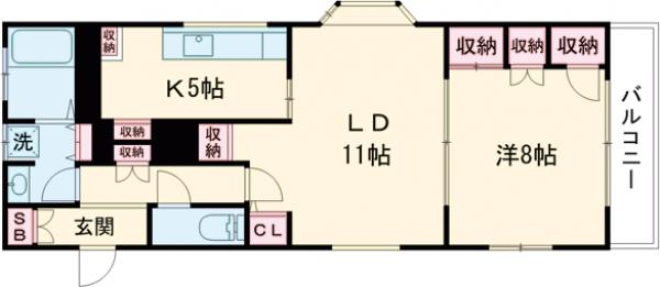 仲池上2丁目メゾンの間取り