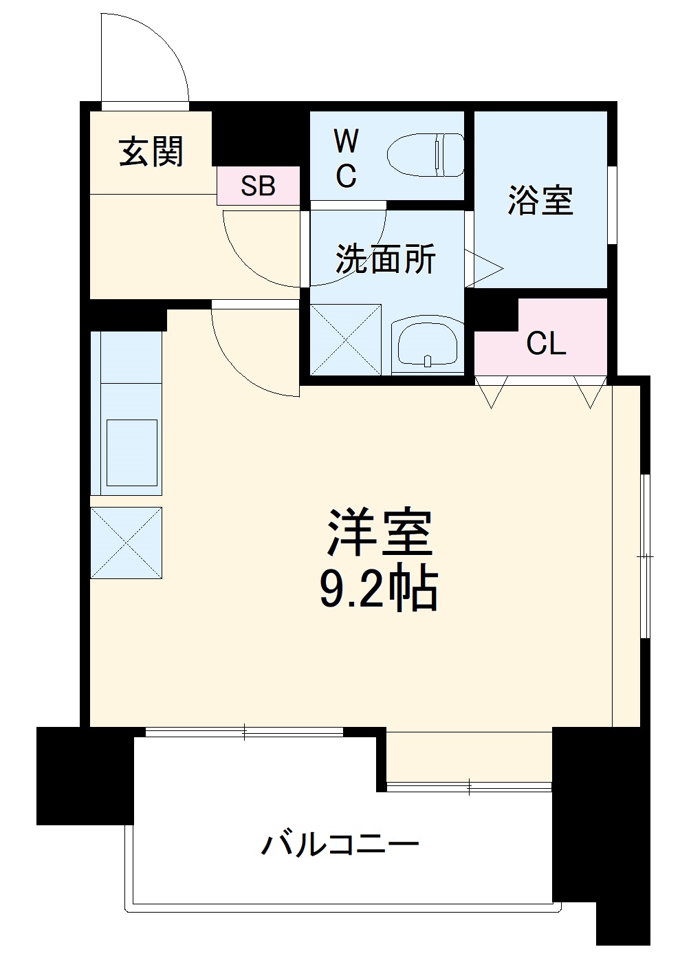 アクタス薬院大通りの間取り