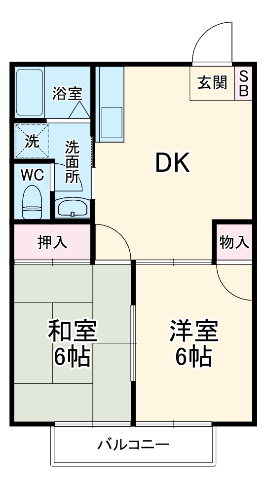 メゾン華Ⅱの間取り