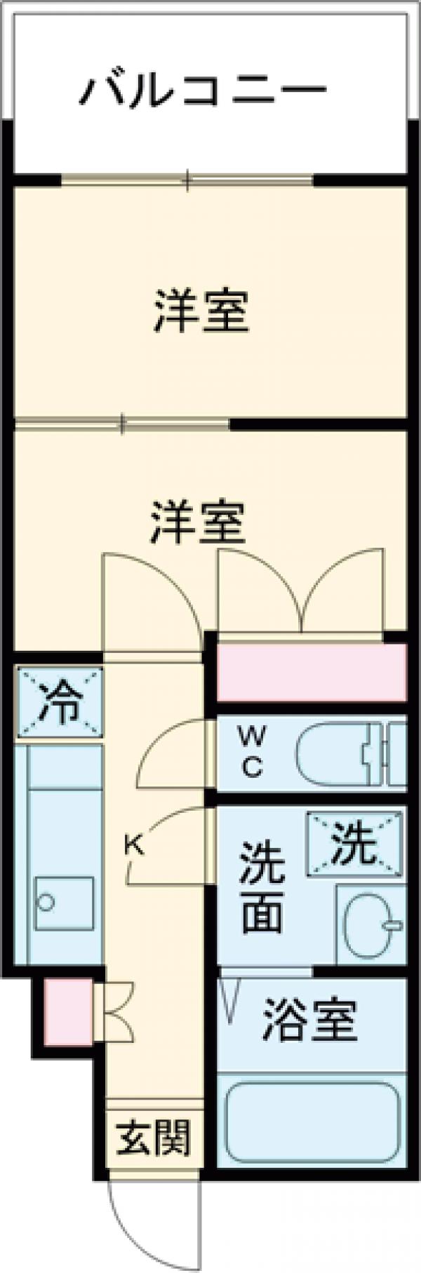 ＯＲＩＥＮＴ　ＢＬＤ　Ｎｏ．８７　マリアージュステーションの間取り
