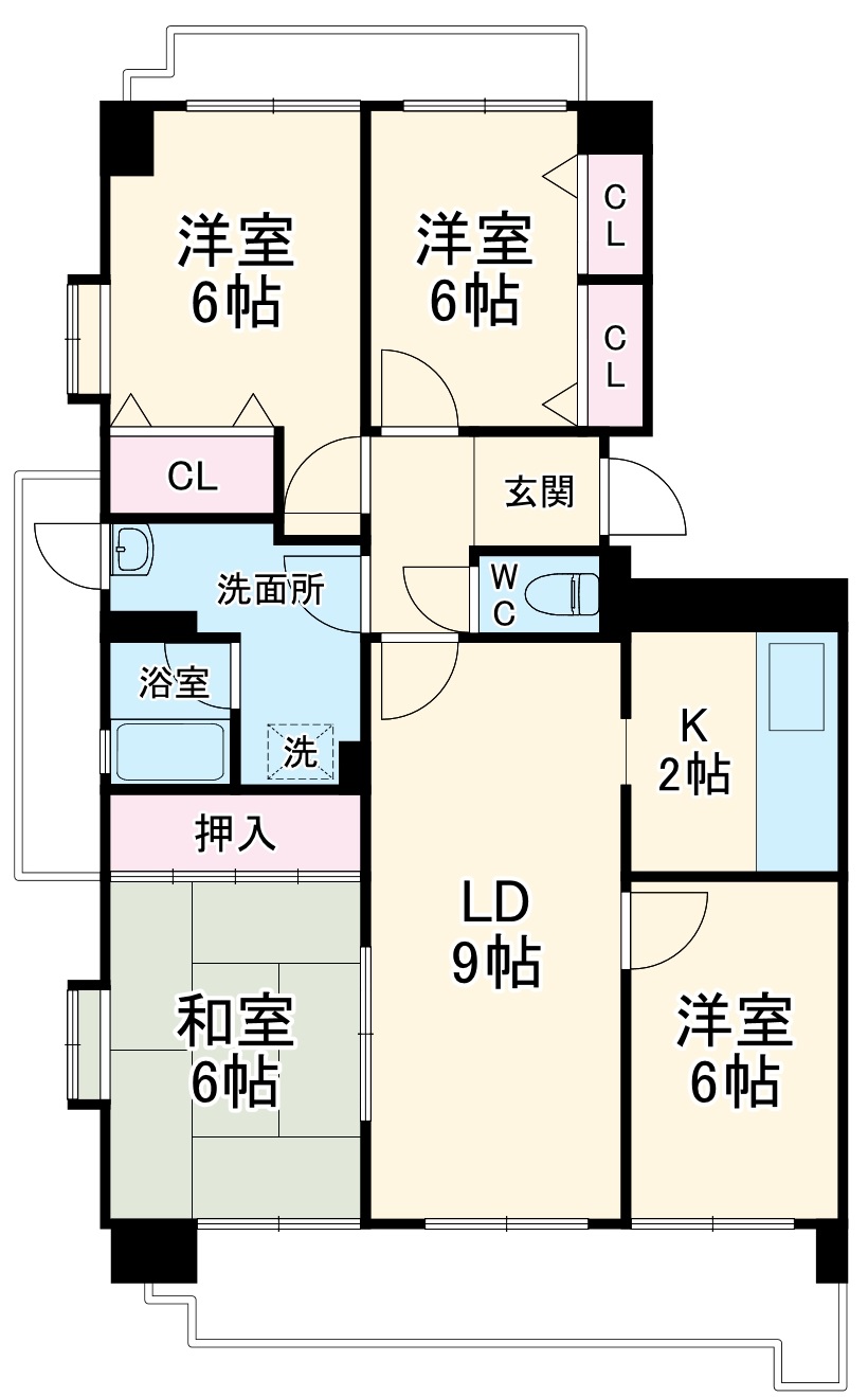 エスポア曙の間取り