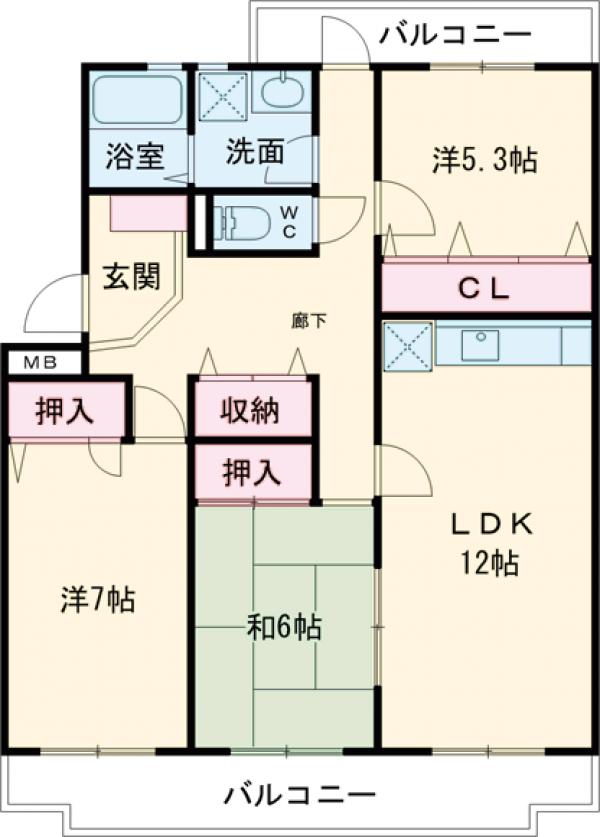 ルミエール石丸の間取り