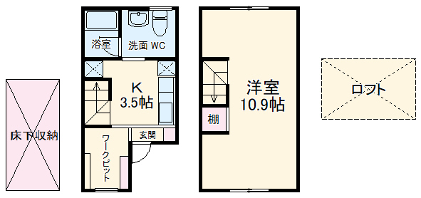 パルティーレ Ⅱの間取り