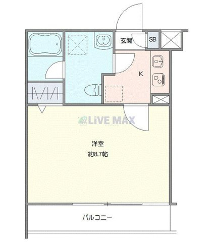 大森北の完工年月(2015年1月)築の賃貸マンションの間取り