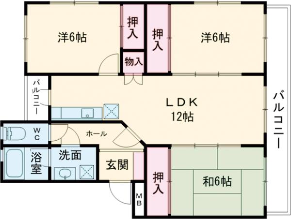 コーネル井尻の間取り