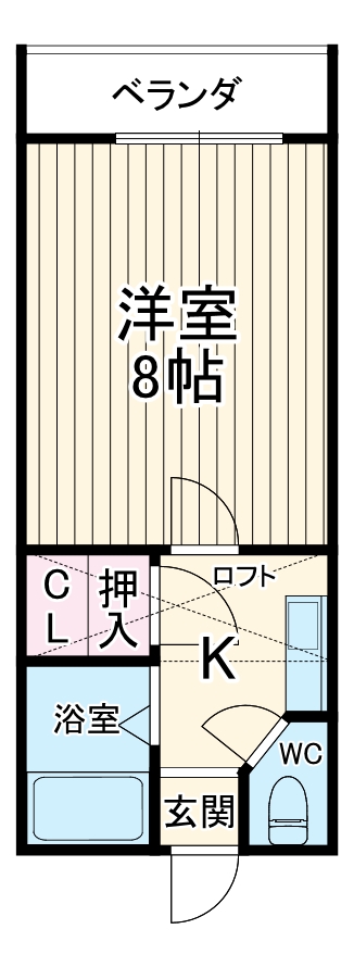セザンヌ小鷹野2の間取り