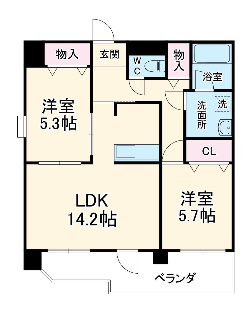 サンフィオーレ中郷の間取り