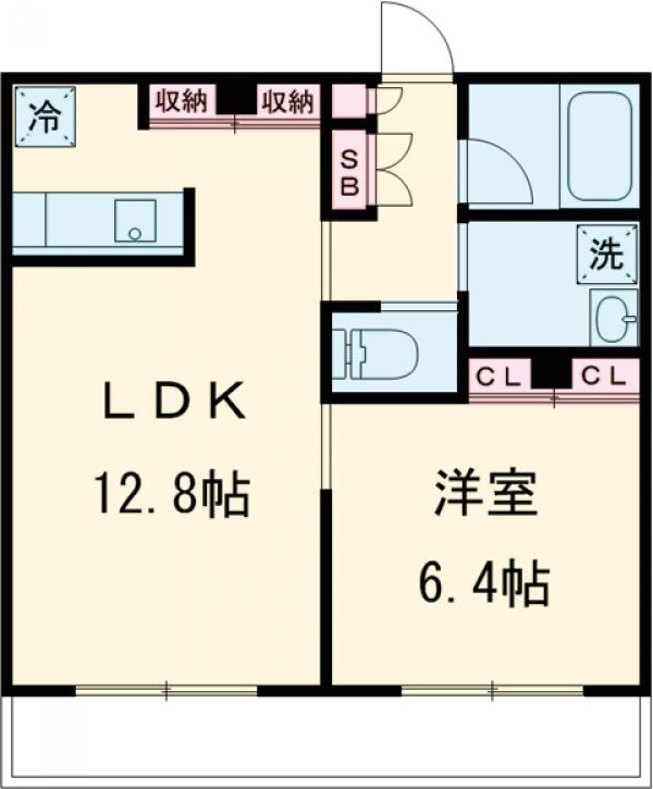 チッタカーサビアンカⅢの間取り