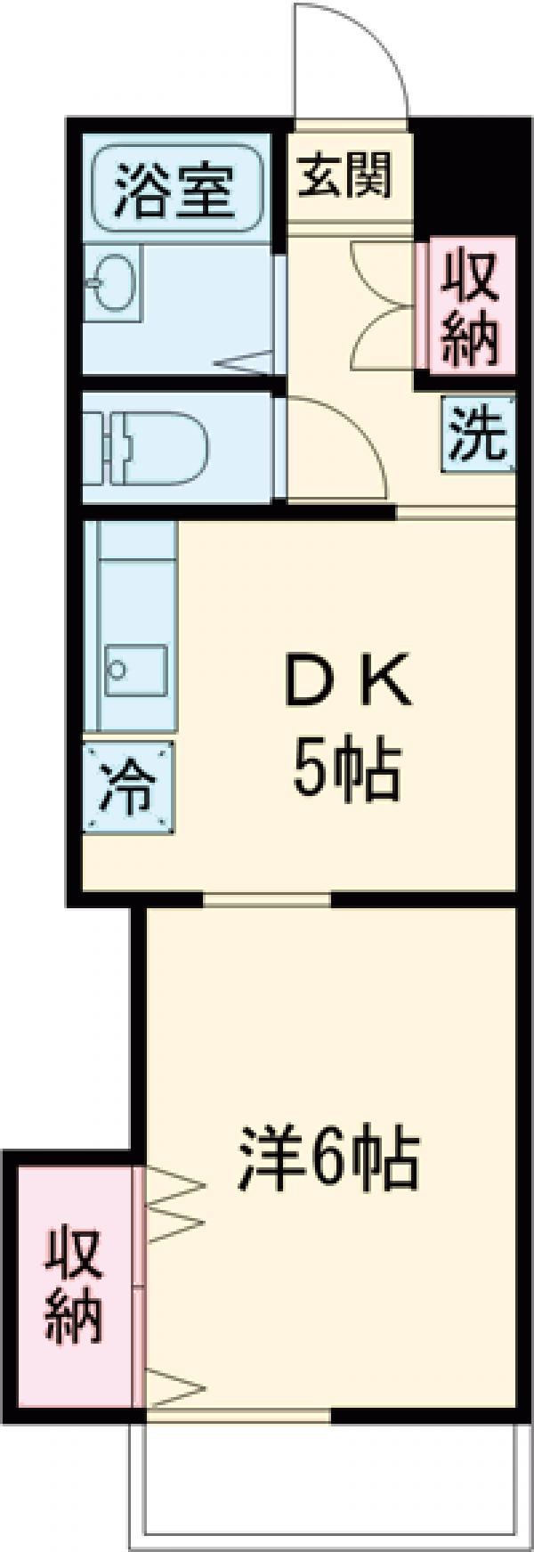 フラット緑泉公園の間取り