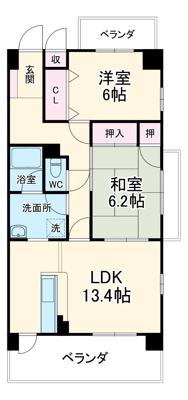 リベルテONEの間取り