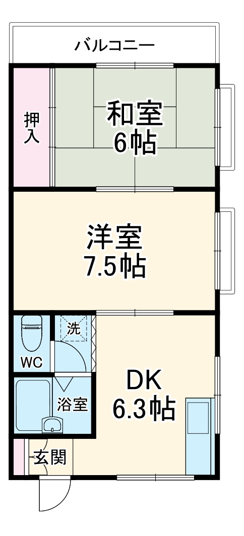 Kハイツの間取り
