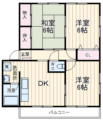 ユトリロ多米Aの間取り
