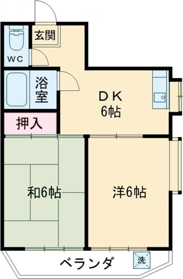 コスモドエル池上の間取り