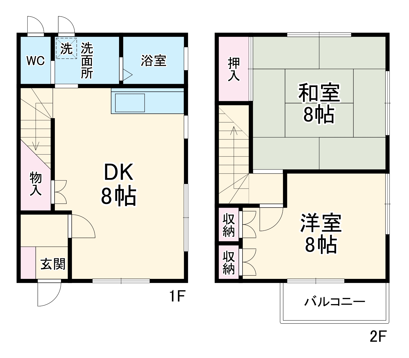 サンセール花田 Ⅱ棟の間取り