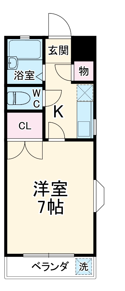 ヴィラージュOKADAの間取り