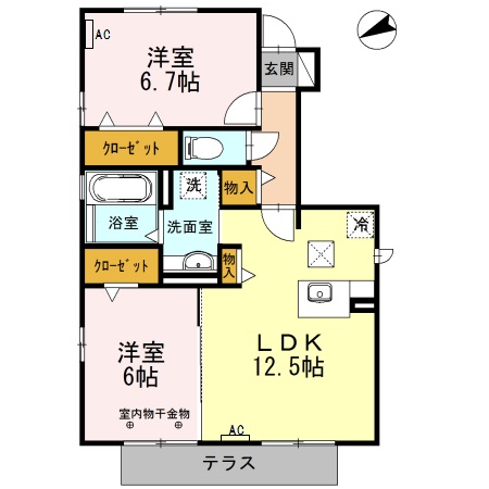 スプリングスギモトの間取り