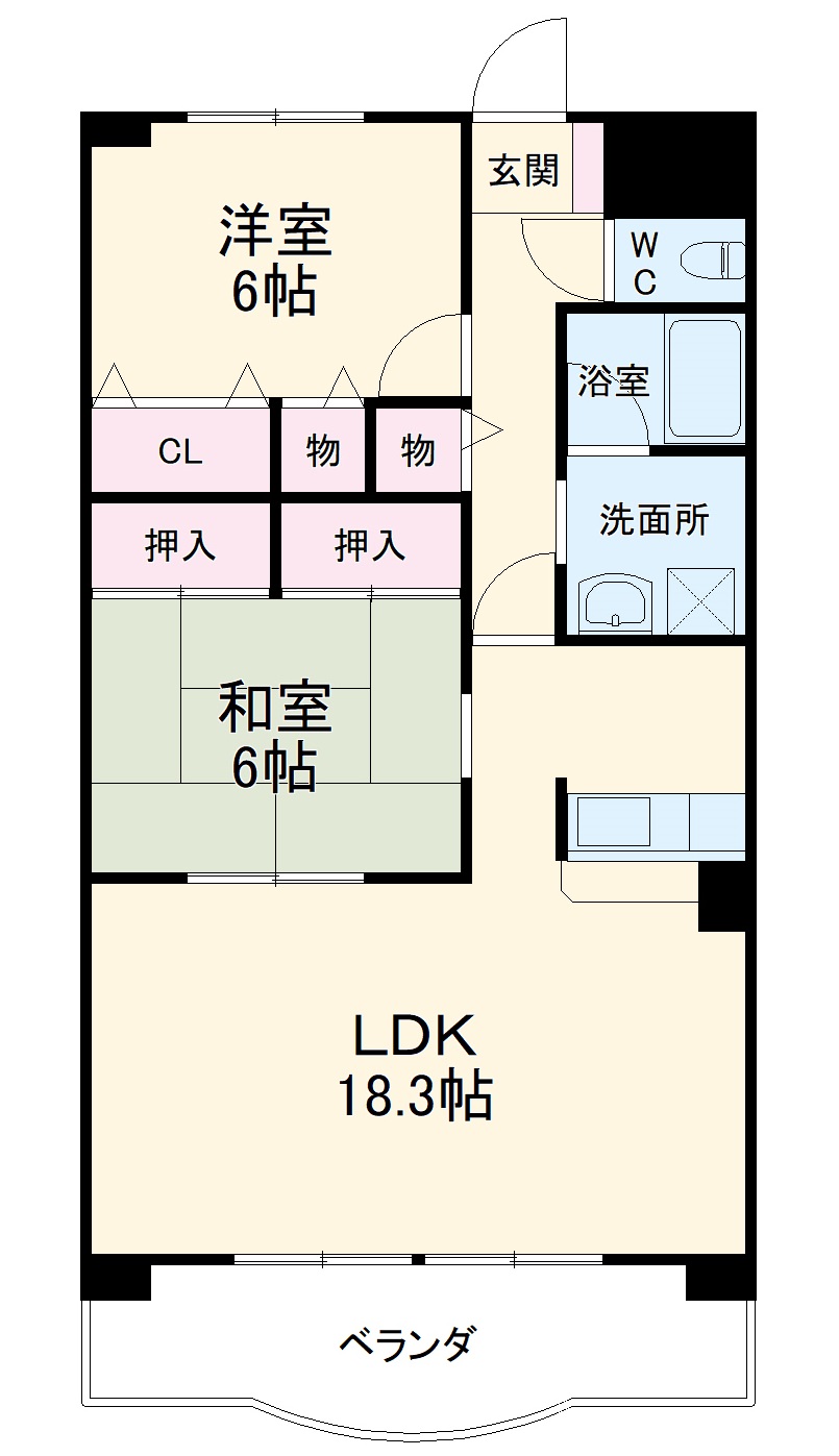 ウィンフィールド弥生の間取り