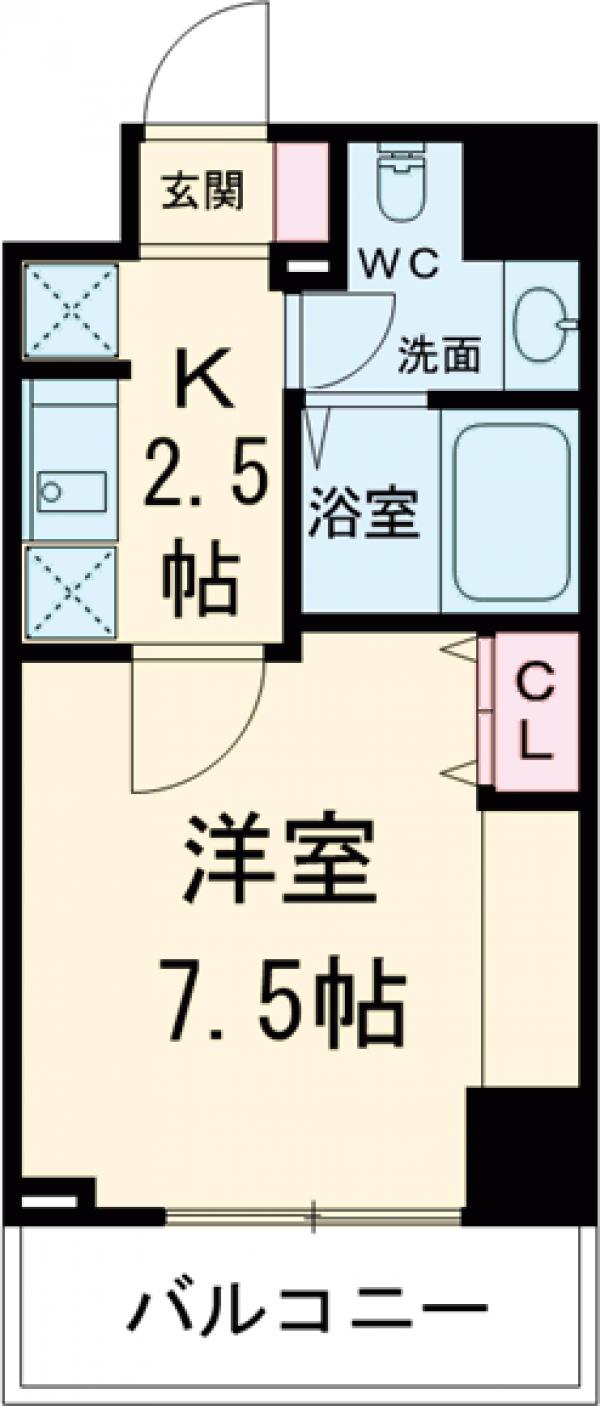 レジディア三宿の間取り